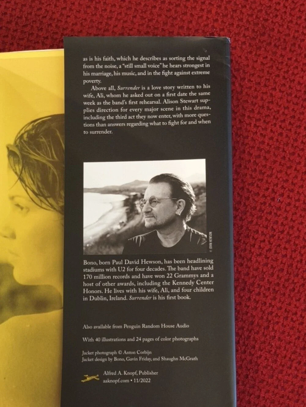 Surrender 40 Songs One Story by Bono Hardcover EUC